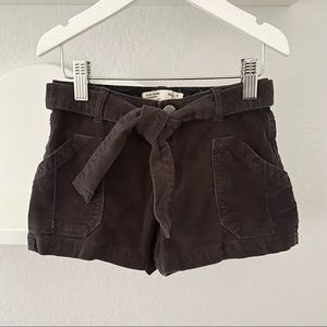 Zara Girls Dark Gray Corduroy Shorts